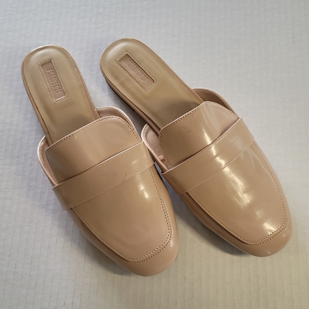 Forever 21 Blush Pink Slip-On Loafers Slides
